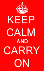 :keep calm red